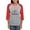 Heather/Red, variant on CafePress - Cicadas Don't Forget To Be Awesome Cicada Insects Women's Baseball T Shirt - Womens Baseball Tee
