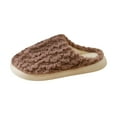 thumbnail image 2 of Zunfee Women's Warm Non-Slip Coffee Slippers - 100% Polyester, Size 42 (US 10.5-11.5), Machine Washable, Enclosed Heel for Indoor Use, 2 of 4