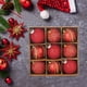 thumbnail image 1 of Juego de 9 bolas navideñas de 8 cm | Adornos de encaje con lentejuelas | Decoraciones navideñas de plástico multicolor | Decoración duradera para el árbol de Navidad | Ideal para celebrar fiestas en, 1 of 6