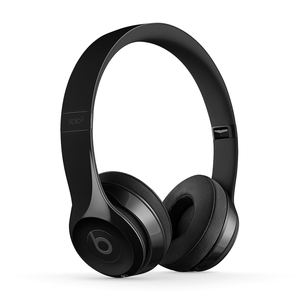 Beats by Dr. Dre Bluetooth Noise-Canceling On-Ear Headphones with Carrying  case, Black, Solo3