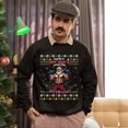 thumbnail image 5 of Christmas Sweatshirt, Santa's New Year's Resolution Hit The Gym Christmas Sweatshirt, Muscular Santa Ugly Holiday Jumper, Funny Fitness Gift for Weightlifters & Gym Lovers, 5 of 5