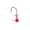 C#105, variant on Luminous Green Jig Head with 3D Red-Black Eyes – Sickle-Shaped Hook for Bass, Trout & Inshore Fishing – Works with Grubs, Worms, Swimbaits