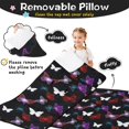 thumbnail image 3 of Colorful Butterfly Pattern Teens Toddler Nap Mat with Pillow, Sleeping Mat Bag for Preschool Daycare 60"x20", 3 of 6