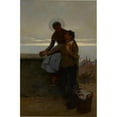 thumbnail image 2 of Albert Chevallier Tayler 17x24 Gold Ornate Framed and Double Matted Museum Art Print Titled - The Lovers (1891), 2 of 4