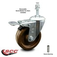 thumbnail image 2 of 4 Inch SS High Temp Phenolic 10mm Threaded Stem Caster with Total Lock Brake, 2 of 2