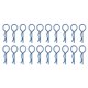 thumbnail image 2 of Paquete de 20 clips para carrocería RC, pasadores en R, pasador de carcasa de carrocería universal para SCX6 1/6 1/8, repuestos de Azul Hugo Clips de cuerpo RC, 2 of 6