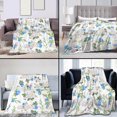 thumbnail image 4 of KCEHTA Easter Blanket, Happy Easter Colorful Eggs Floral Bunny Throw Blanket Soft Plush Flannel Throw Blanket for Couch Bed Living Room Sofa Chair Spring Home Decor, 4 of 5
