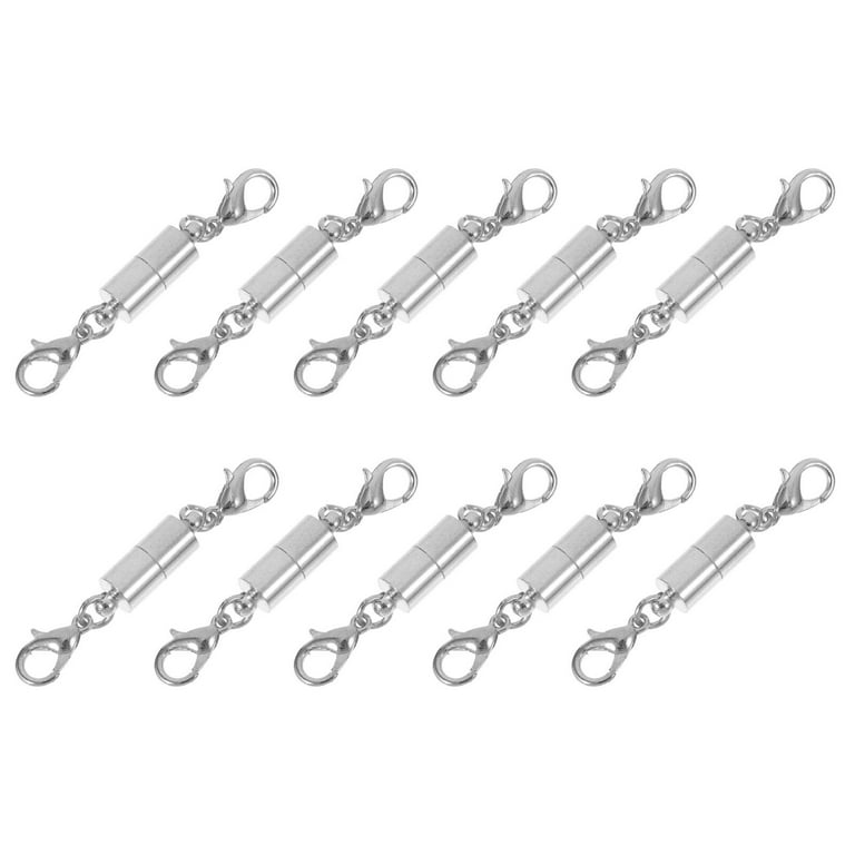 KONMAY 5 Sets 6.0mmx3.0mm Tiny Magnetic Jewelry Clasps for Bracelet Making (Gunmetal)
