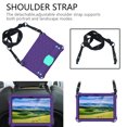 thumbnail image 5 of Allytech Silicone Case for All-New Kindle Fire HD 8 2020 and Fire HD 8 Plus (10th Generation, 2020 Release) - EVA Shoulder Strap Kickstand Kids Friendly Shock Proof Back Cover, Purple/Aqua, 5 of 6