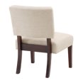 thumbnail image 4 of Jasmine Accent Chair in Cream Fabric with solid wood legs, 4 of 7