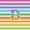 Monogrammed B, variant on Manfei Rainbow Stripe Monogram Twin Duvet Cover, Glitter Letter A Twin Bedding, Multicolor White, Polka Dots Reversible 2 Pieces, 1 Duvet Cover and 1 Pillowcase
