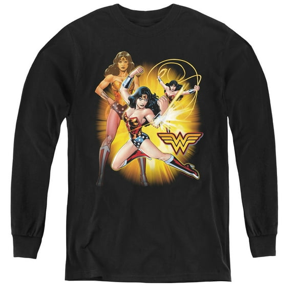 Jla - Wonder Woman - Youth Long Sleeve Shirt - Large
