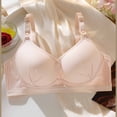 thumbnail image 3 of Bosfbaoi Solid Color Ribbed Nursing Wireless Bralette, Front Closure Adjustable Strap Lift Support Bra, Stretchable Comfort Postpartum Lingerie for Women, 3 of 5