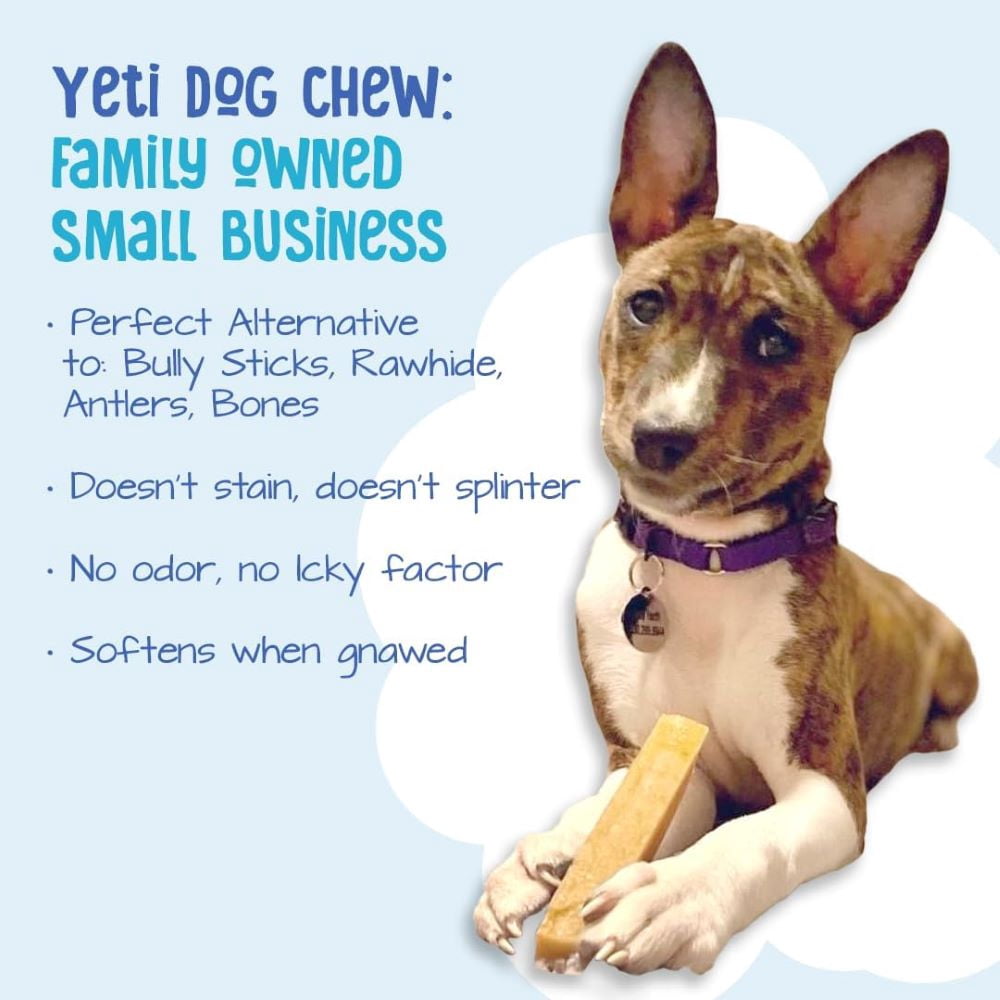 Yeti Dog Chew Natural Yak Cheese Long Lasting Dog Chews Small Dog, 14 Pieces, 1 lb