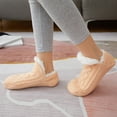 thumbnail image 4 of Zhaomeidaxi Floor Socks Are Thickened and Velvet in the Tube Step on the Floor Socks for Cold, Warm and Comfortable Winter Home Essential Socks Apricot 26cm, 4 of 9