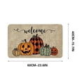 thumbnail image 2 of Comefolife Hello Autumn Welcome Mats Fall Leaves Pumpkin Heavy Duty Absorbent Dirt Trapper Entry Mat Seasonal Holiday Non-Slip Rubber Backed Entryway Rugs for Indoor Outdoor Entrance Floor, 2 of 8