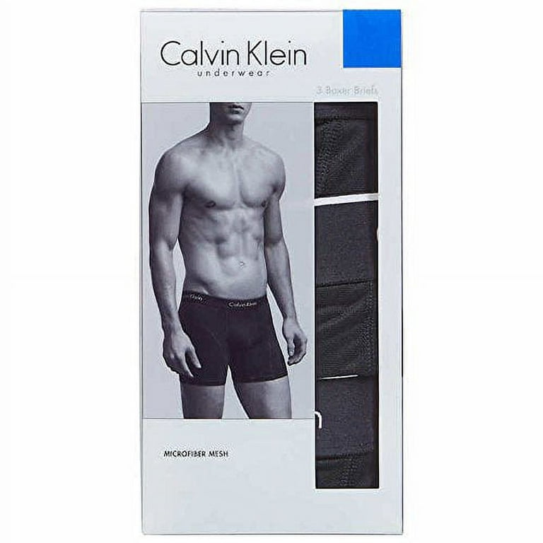 Calvin Klein Men's Pro Microfiber Mesh Boxer Brief 3-Pack XLarge