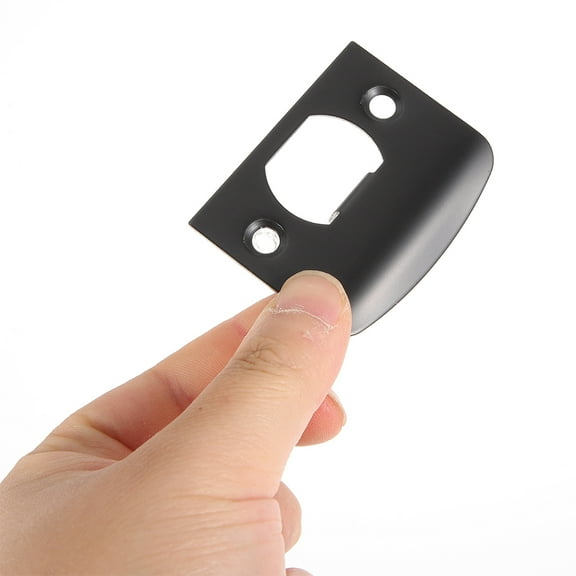 HEMOTON  Strike Plates for Interior Doors Exterior Latch Travel Black