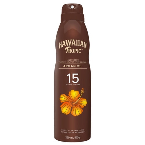Protector Solar Hawaiian Tropic Argan Oil FPS 15 aceite seco 220 ml