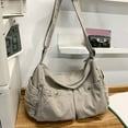 thumbnail image 6 of Canvas Messengers Bag Large Crossbody Bag with Multiple Pockets Canvas Shoulder Bag for Travel School Work Unisex Gifts, 6 of 8