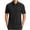 Black#waffle knit golf shirt, variant on DDAPJ pyju Men's Polos Shirts 3 Buttons Casual Work T Shirts Big and Tall Short Sleeve Golf Shirt Black M