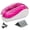 Pink, variant on Electric punch tool with 2,000 staples and a stapler remover, capable of handling 25 sheets of paper. Equipped with an AC power adapter or battery-powered functionality, but no battery included.