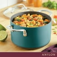 thumbnail image 3 of Anolon Achieve Hard Anodized Nonstick Saucepot with Lid, 4-Quart, Teal, 3 of 13