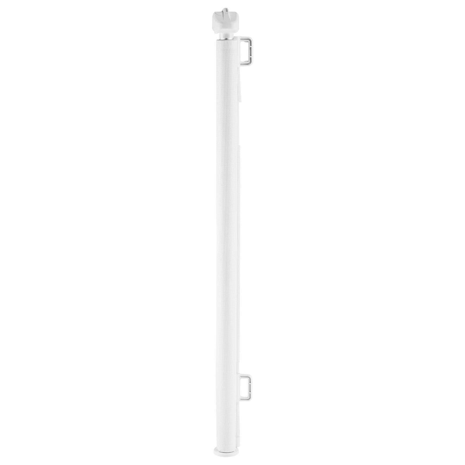 Retractable and Pet Gate - Adjustable Width up to 57 Inches, Safety Lock, Easy Walk-Through Mesh Design for Stairs, Hallways, Indoor & Outdoor, White