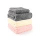 thumbnail image 1 of "4pcs Juego De Toallas Baño Completo Grande Suaves 140×70 Cm Lab.G  Gris Beige y Rosa ", 1 of 5