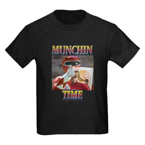 CafePress - Power Rangers Munchin Time Kids T Shirt - Dark T-Shirt Kids XS-XL
