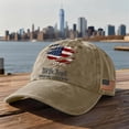 thumbnail image 2 of 250th Anniversary USA Hat 1776-2026 Embroidered Patriotic Baseball Cap Adjustable Vintage Casual Cap USA 250th Anniversary Merchandise,Khaki, 2 of 5