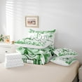 thumbnail image 4 of Erosebridal Green Eiffel Tower Bedding Queen Size,Romantic Theme Bed In A Bag Queen Size,Valentine’S Day Decor,Lightweight,7 Pieces, 4 of 5