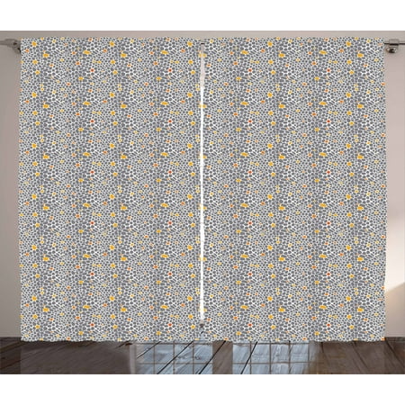 Animal Print Curtains 2 Panels Set Abstract Leopard Cheetah Skin