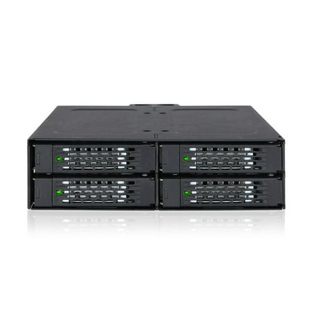 UPC: 0884826504931 | ToughArmor MB607SP-B Rugged Full Metal 4 Bay 2.5  SATA HDD & SSD Backplane Cage for External 5.25  Bay