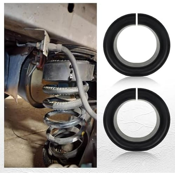 2PCS Coil Spring Spacer for 5-5.5 Inch Car Enhance Spring Rate,Heavy-Duty Coil Spring Booster of Vibration Damping Thick Rubber Washers,Universal Coil Spring Spacers for Car Accessorie