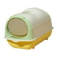 thumbnail image 4 of Caja de arena para gatos con capucha, inodoro grande cerrado y cubierto con puerta frontal, Verde claro, 4 of 9
