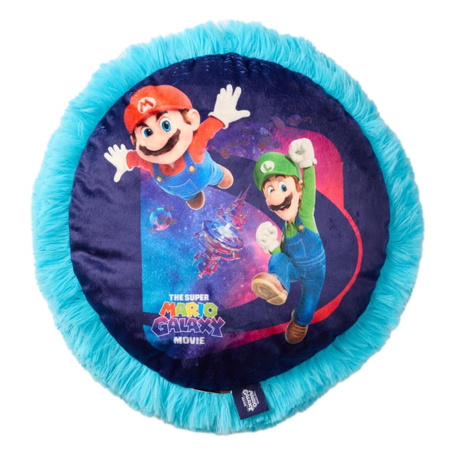 Super Mario "Super Galactic Fun" Fluffy Pillow