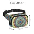 thumbnail image 4 of Easygdp Round Mandala1 Fanny Packs para Mujeres y Hombres, Bolsa de Cinturón, Bolsos de Cruz para Trabajo/Correr/Senderismo, 4 of 9