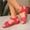 Red, variant on Fnooota Comfort Sandals for Women , Open Toe Platform Ankle Strap Beach Summer Shoes Sandals Beige Size 7