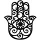 thumbnail image 1 of Hand of Hamsa Wall Decor Evil Eye Wall Decor Hamsa Hand Evil Eye Hanging Decoration, 1 of 3