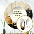 thumbnail image 3 of Designart "Medley in Monochrome IV" Abstract Collages Round Mirror Wall Décor Modern - Large Black Round Mirror - Round Mirror 29" x 29" Inch, 3 of 5