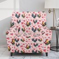thumbnail image 2 of Renewold Recliner Couch Cover Breathable Reclining Chair Slipcover 4 Pieces Non-Slip Recliner Sofa Cover with Pocket and Elastic Bottom for Valentine's Day Decor, Rooster Chicken Heart, 2 of 8