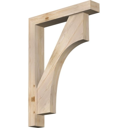 

5 1/2 W x 32 D x 44 H Westlake Block Smooth Bracket w/ Offset Brace Douglas Fir