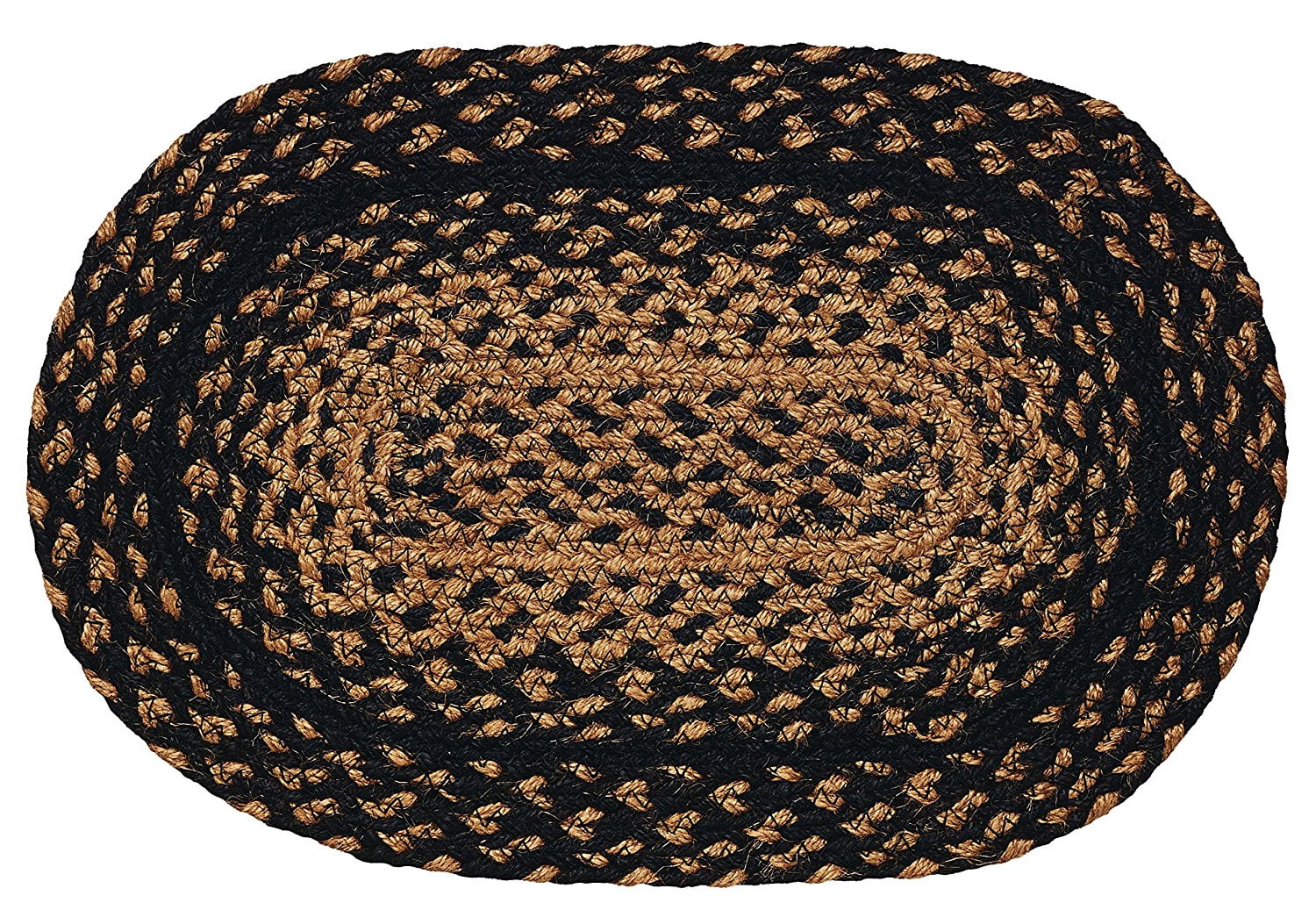 Ebony 10x15 Braided Rug Swatch, Priced and sold individually. By IHF Rugs