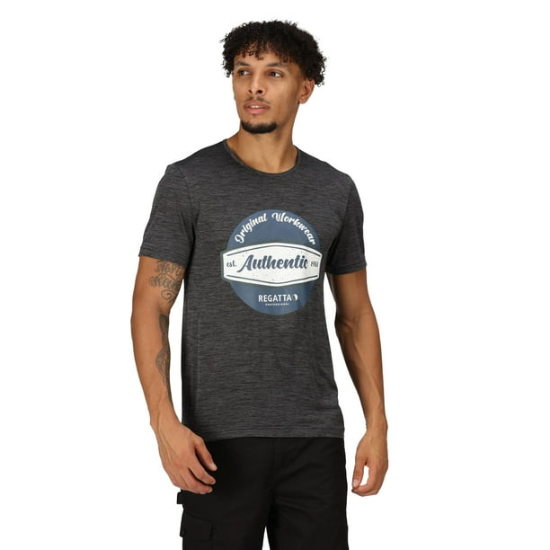 Regatta Camiseta Original para Hombre Gris Seal Regatta UTRG9178 sealgrey Bodega Aurrera en linea