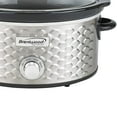 thumbnail image 6 of Brentwood Scallop Pattern 4.5 Quart Slow Cooker in Stainless Steel, 6 of 8
