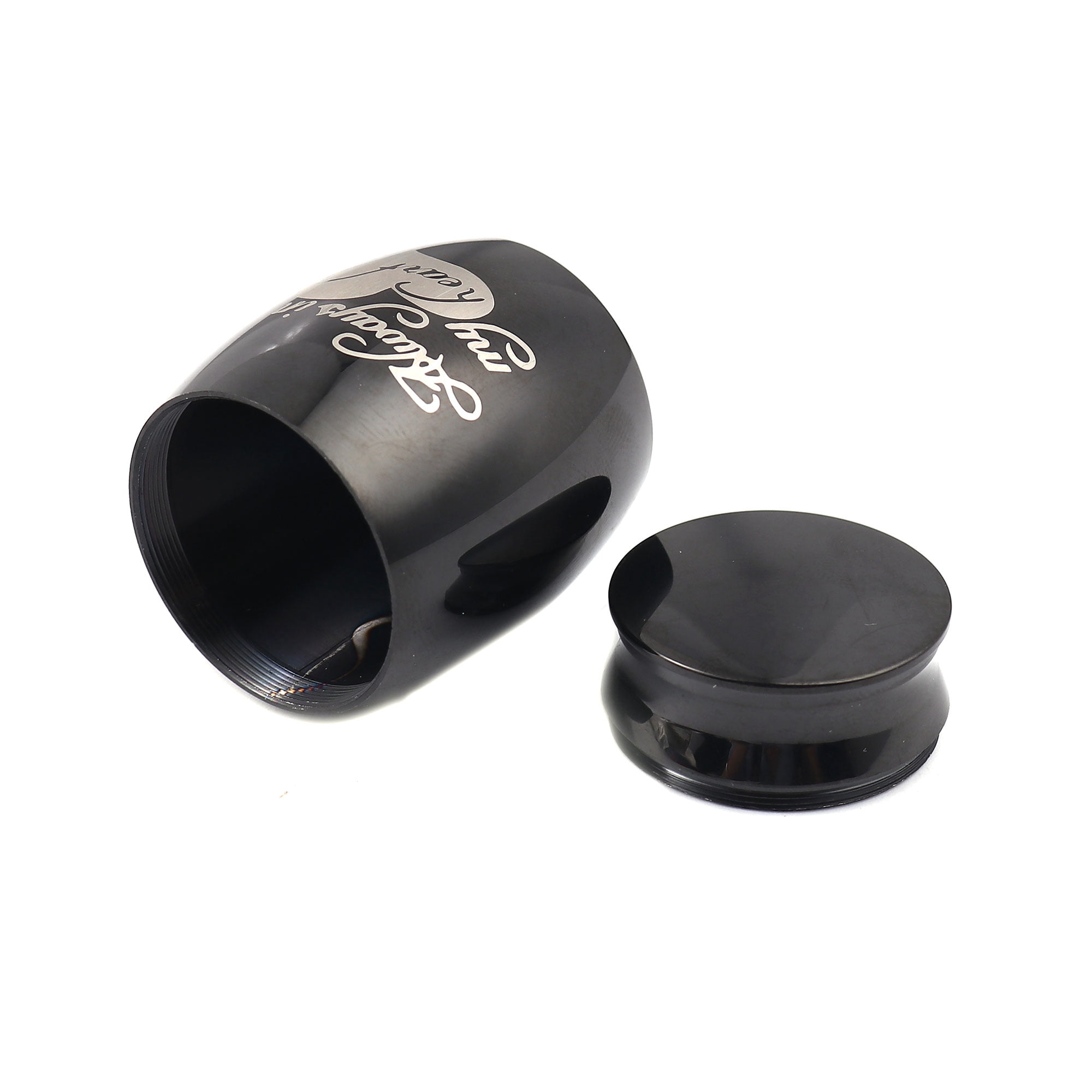Always in my Heart Cremation Mini Urn, Small Memorial Urn Keepsake for Ashes, Memorial Urn for Pets, Mini Urn for Cremated Ashes, Memorial Keepsake Ashes Urn [Always in my Heart, Black, No Engraving]