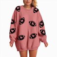 thumbnail image 4 of Towmus Women’s Football Print Graphic Sweatshirt Crewneck Long Sleeve Pullover Tops Oversized Game day Sweatshirts, 4 of 6