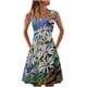 thumbnail image 1 of Vestido sin mangas informal sin mangas para mujer, vestido con cuello redondo y estampado floral de verano para la playa Pompotops ghjkhdj1548, 1 of 5