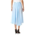 thumbnail image 5 of MSemis Women Long Chiffon Ballet Skirts Ladies Flowy Lyrical Dance Wrap Skirts Light Blue One Size, 5 of 5